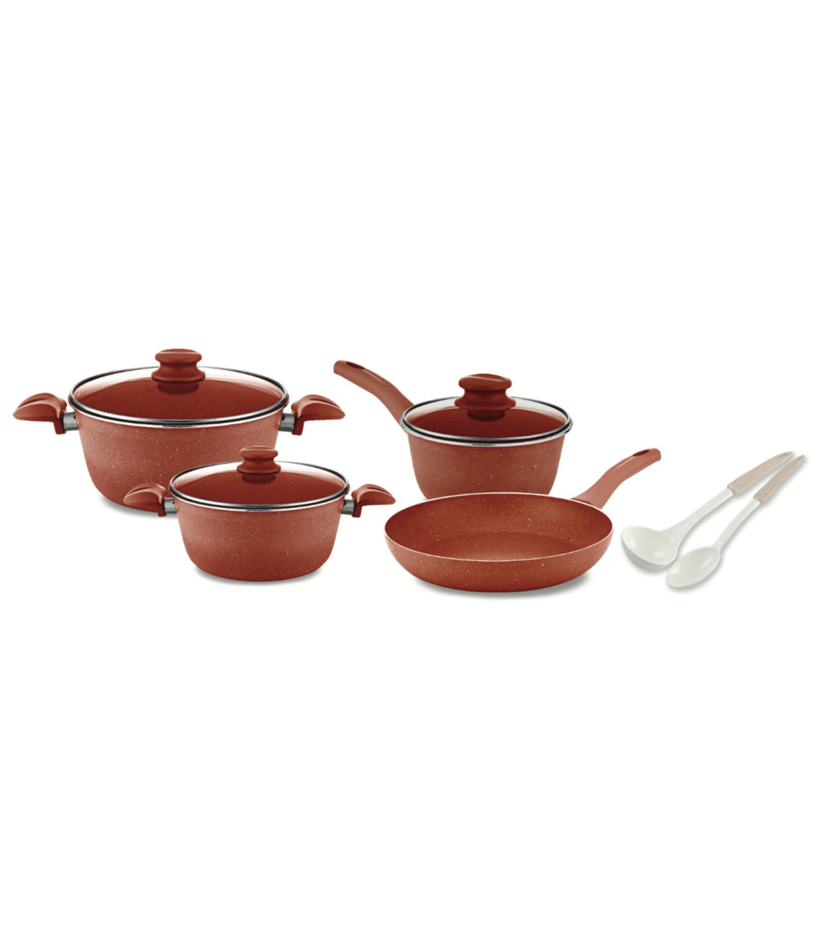 9PCS COPPER COOKWARE SET - Image 1