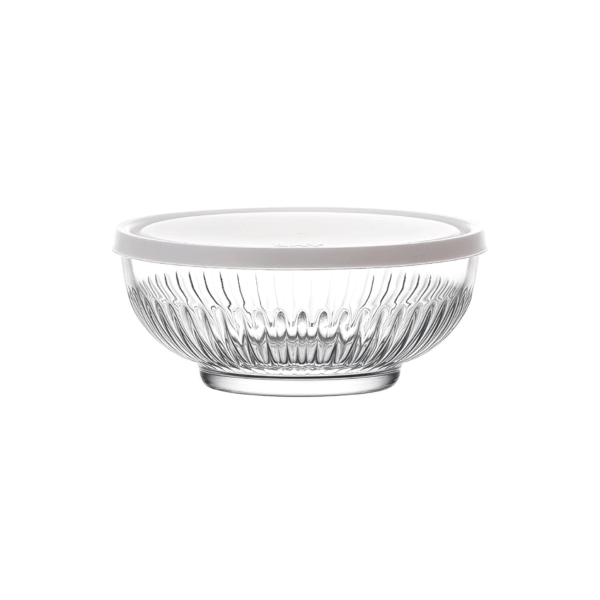 BOWL 600cc WITH COVER WHITE