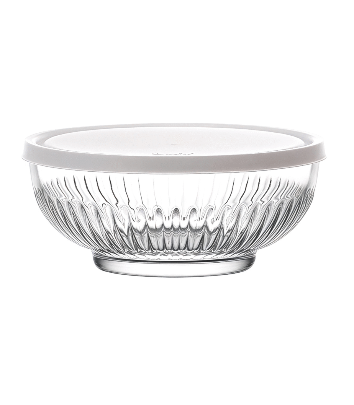 BOWL 1500cc WITH COVER WHITE - Image 1