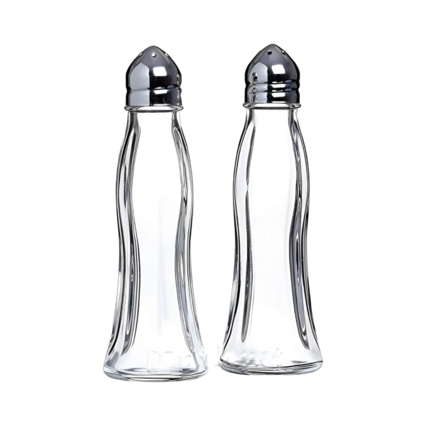 SALT AND PEPPER GLASS 35cc 2PCS SET