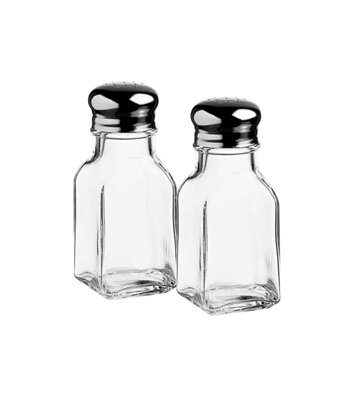 SALT AND PEPPER GLASS 100cc 2PCS SET - Image 1