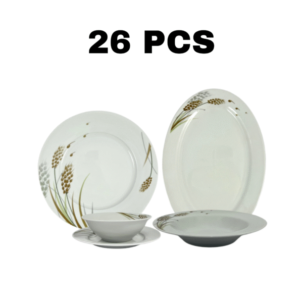 26PCS ROUND DINNER SET
