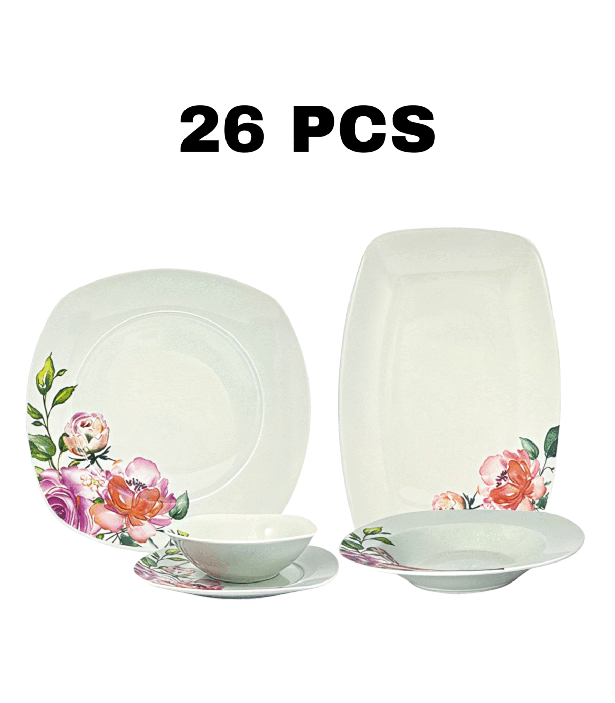 26PCS SQUARE DINNER SET - Image 1
