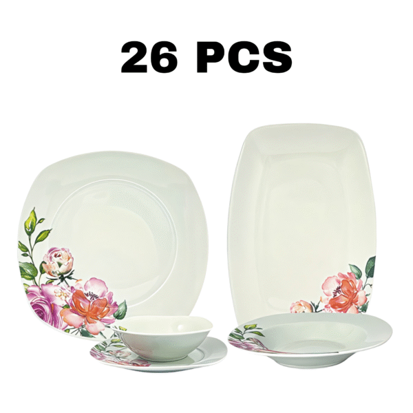 26PCS SQUARE DINNER SET