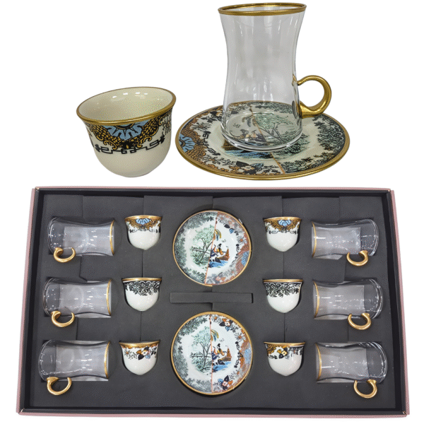18 PCS TEA & MIRRA SET