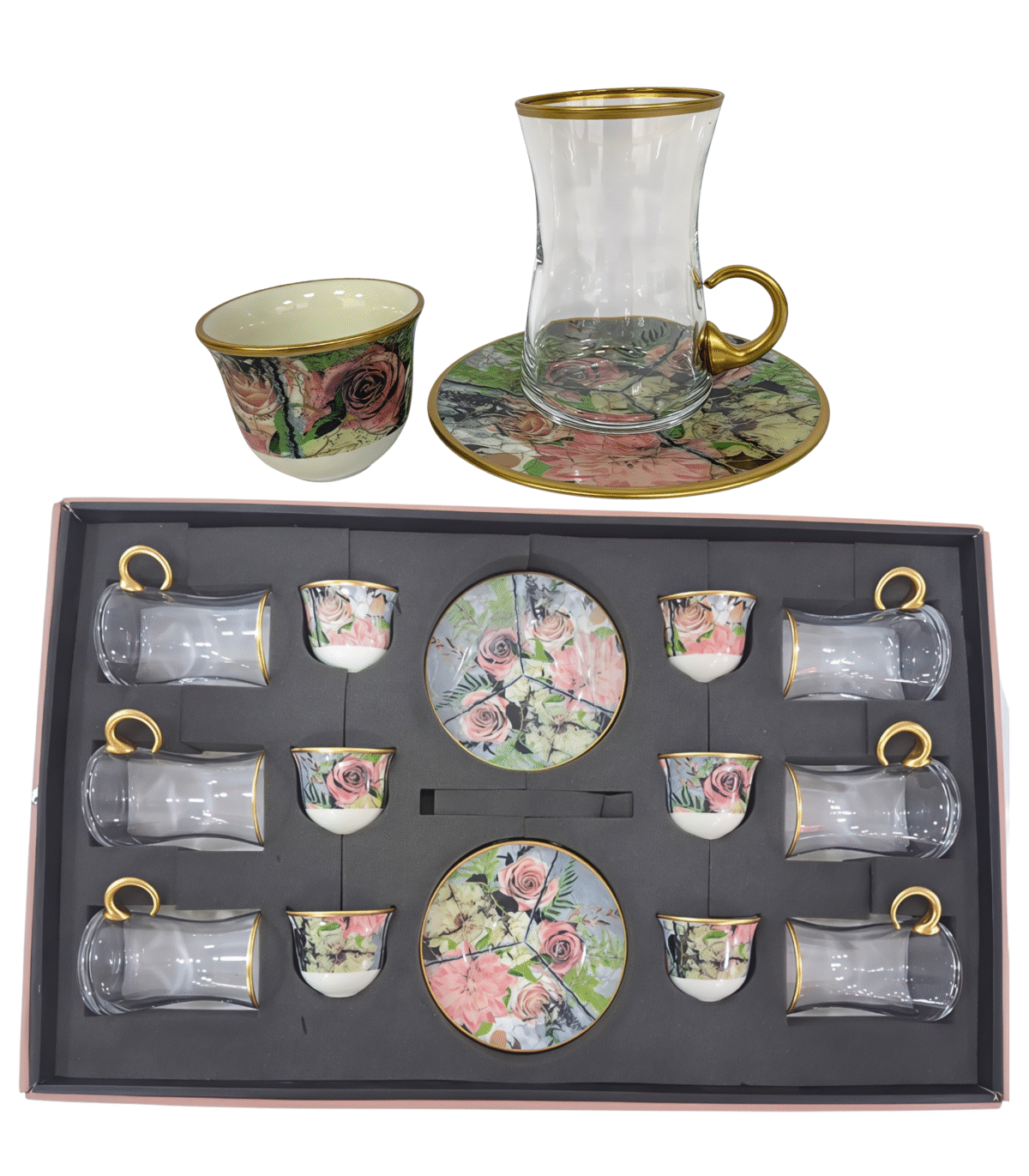18 PCS TEA & MIRRA SET - Image 1
