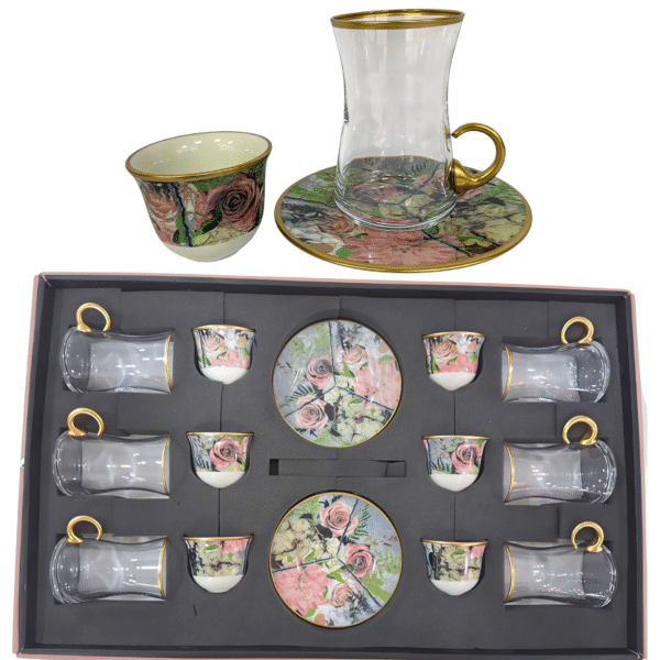 18 PCS TEA & MIRRA SET
