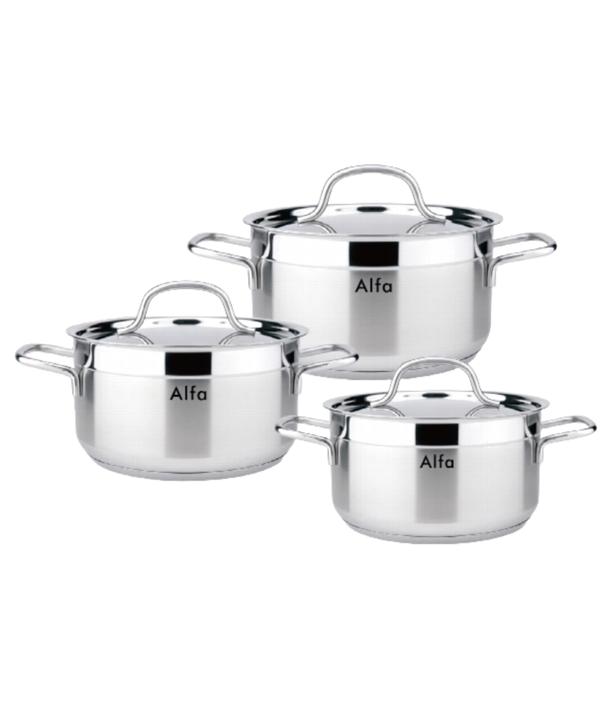 ALFA 6PCS COOKWARE SET (26+28+32cm) - Image 1