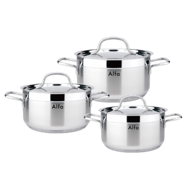 ALFA 6PCS COOKWARE SET (26+28+32cm)