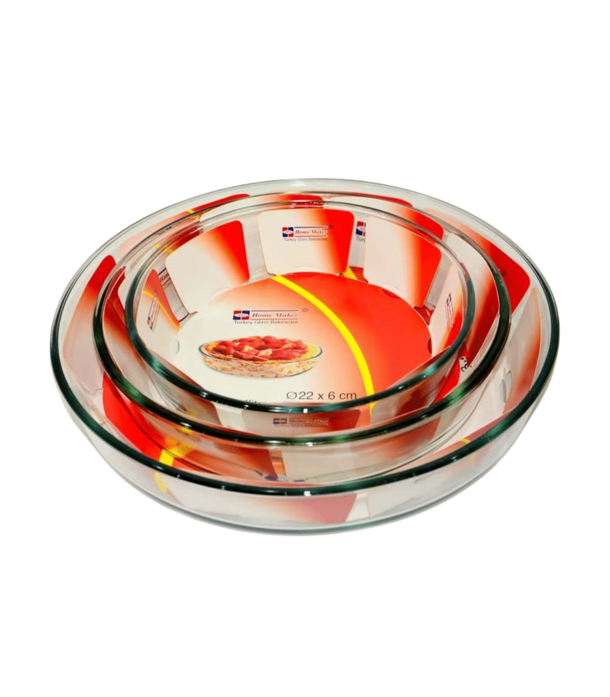 SET OF 3PCS ROUND DEEP FLAN - Image 1