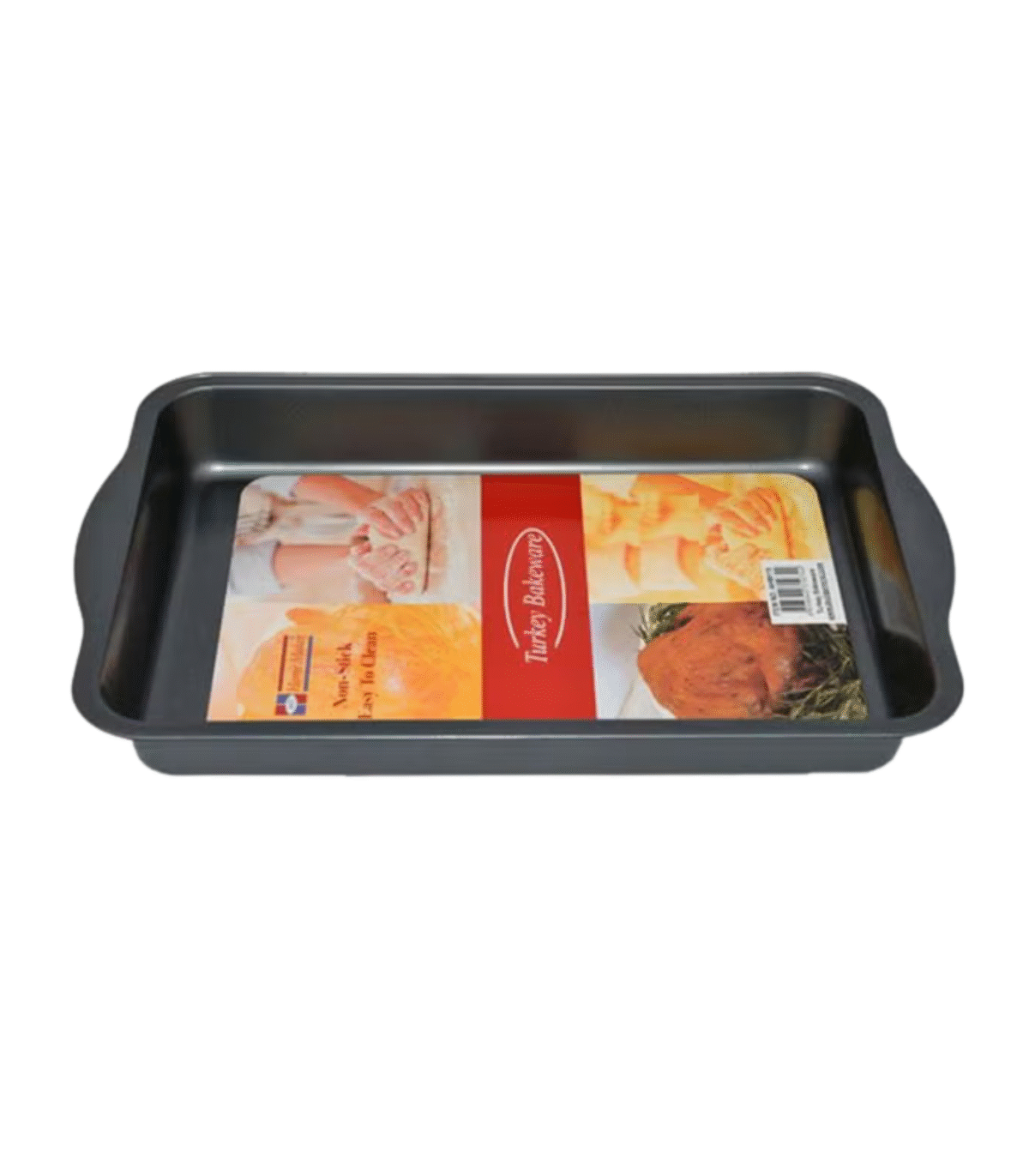 TEFLON BAKE AND ROAST PAN W/HANDLE 32x22x5cm - Image 1