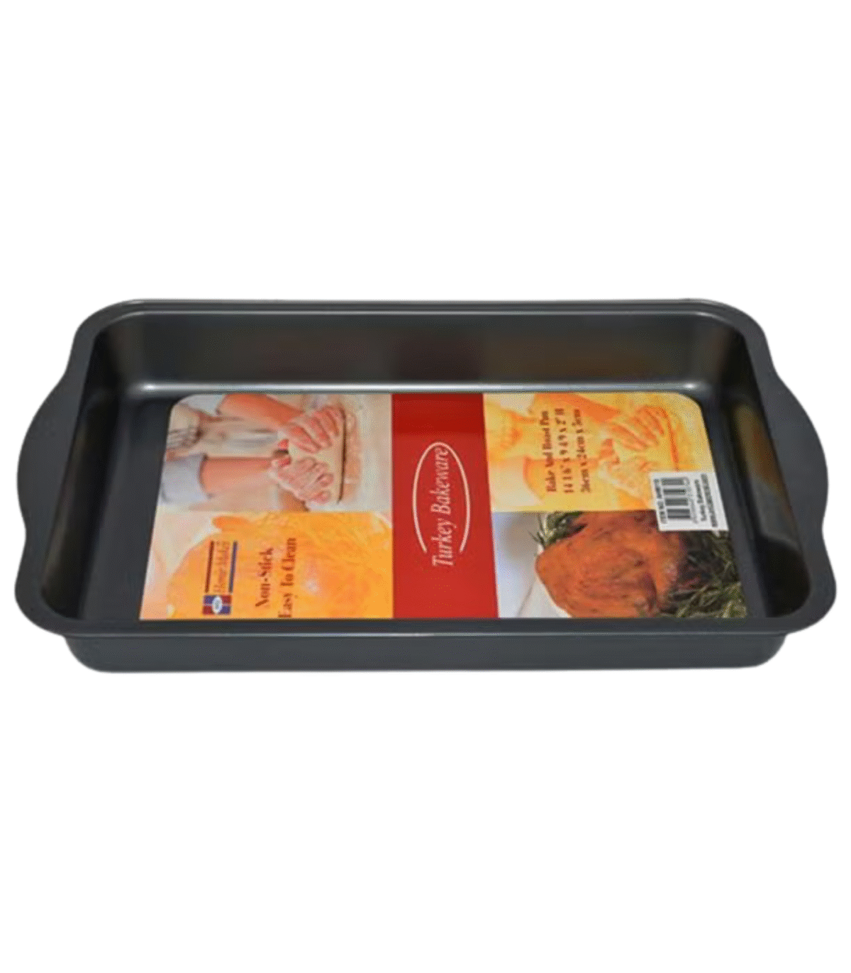 TEFLON BAKE AND ROAST PAN W/HANDLE 36x24x5cm - Image 1