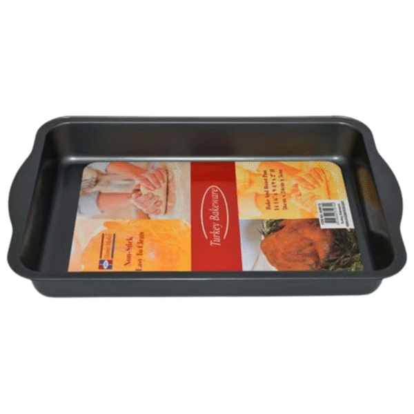 TEFLON BAKE AND ROAST PAN W/HANDLE 36x24x5cm