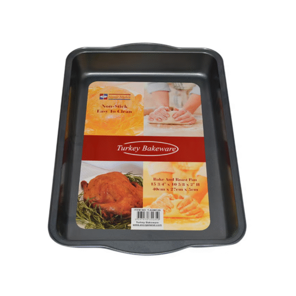 TEFLON BAKE AND ROAST PAN W/HANDLE 40x27x5cm