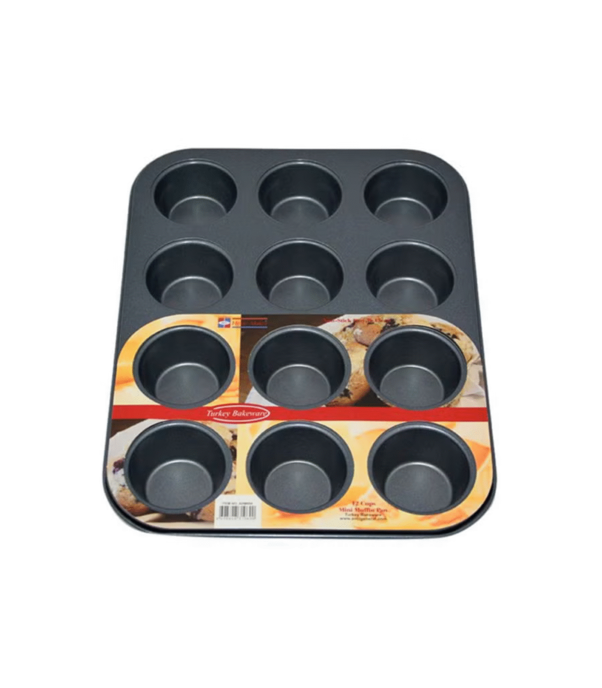 TEFLON MINI MUFFIN PAN 12 CUPS - Image 1