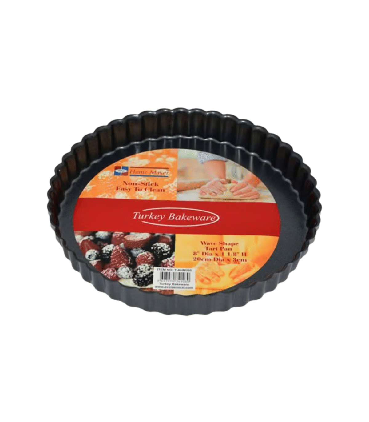TEFLON WAVE SHAPE TART PAN FLAT BASE 20x3cm - Image 1
