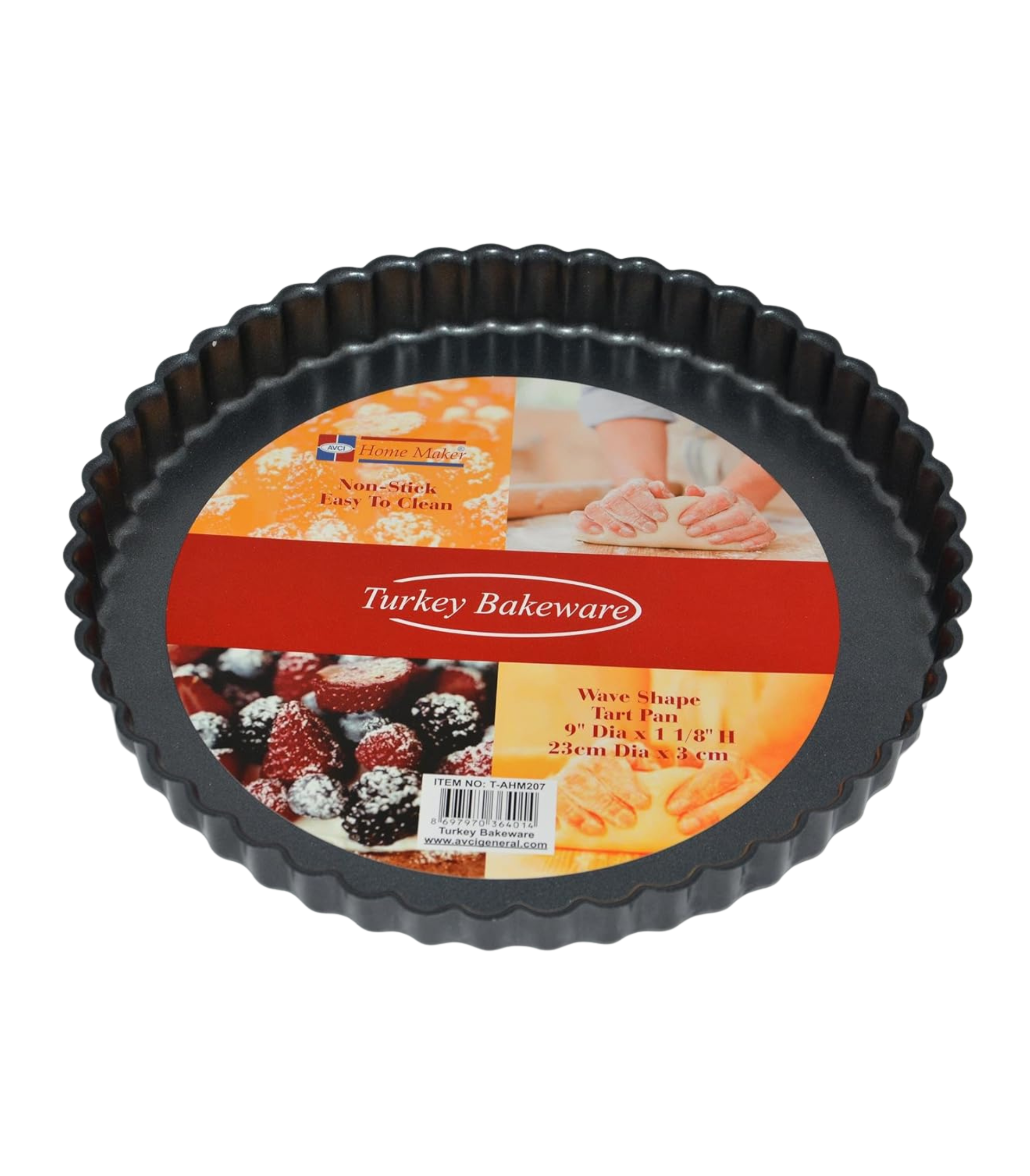 product - 2025-09-17T172035.422 TEFLON WAVE SHAPE TART PAN FLAT BASE 23x3cm - Image 1