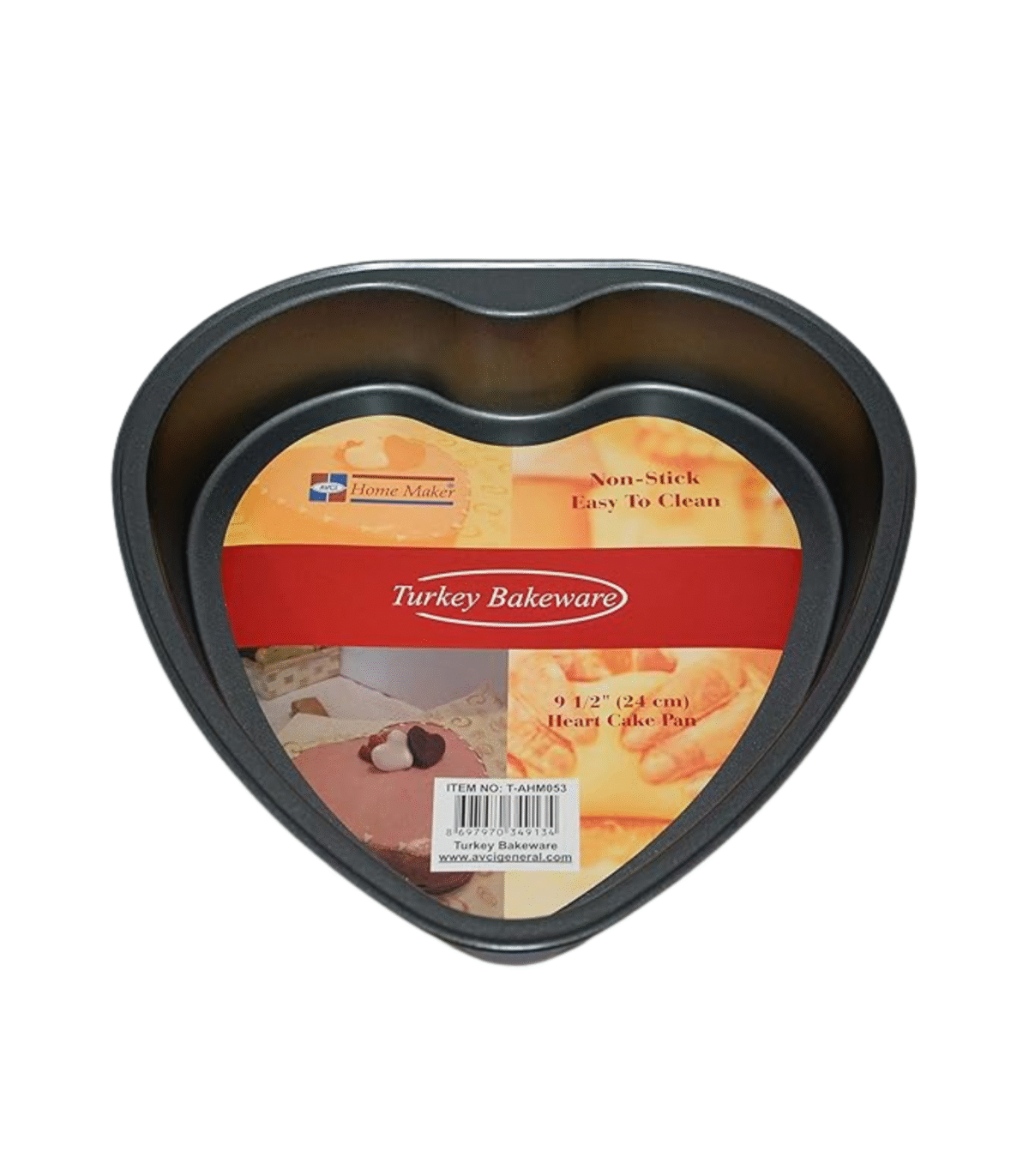 TEFLON HEART SHAPED CAKE PAN 24cm - Image 1