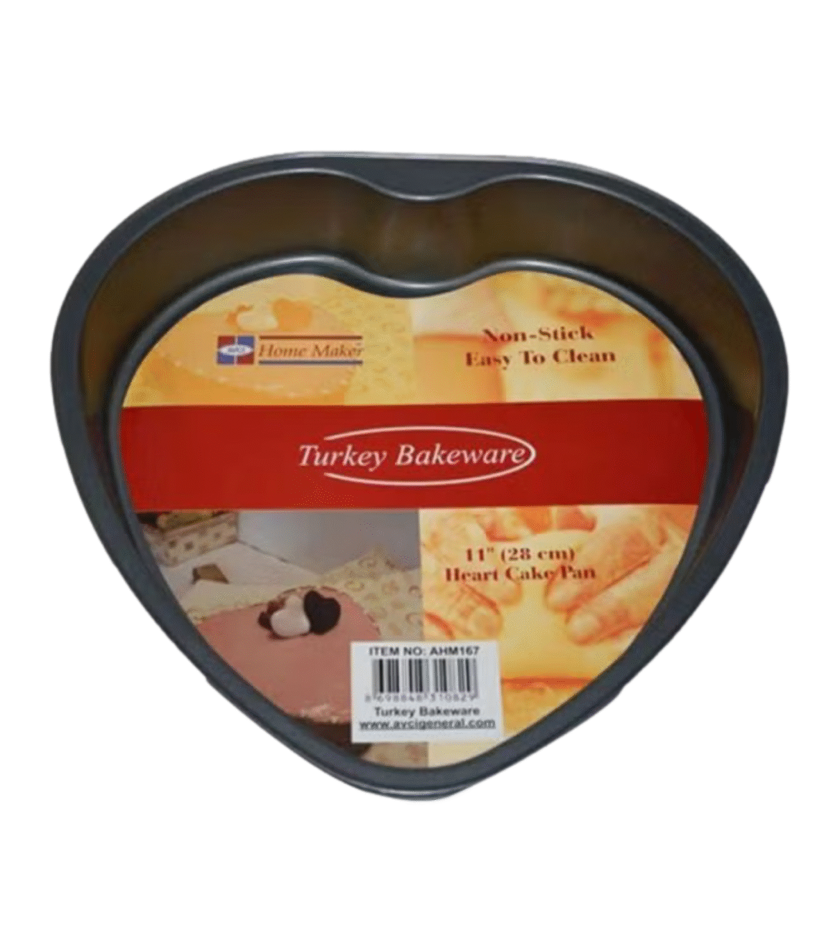 TEFLON HEART SHAPED CAKE PAN 28cm - Image 1
