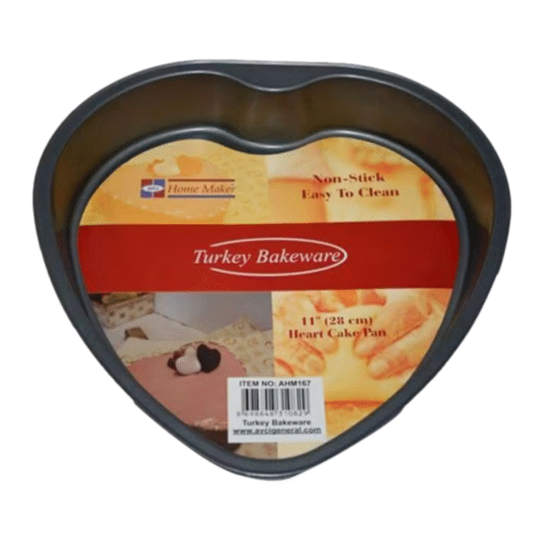 TEFLON HEART SHAPED CAKE PAN 28cm