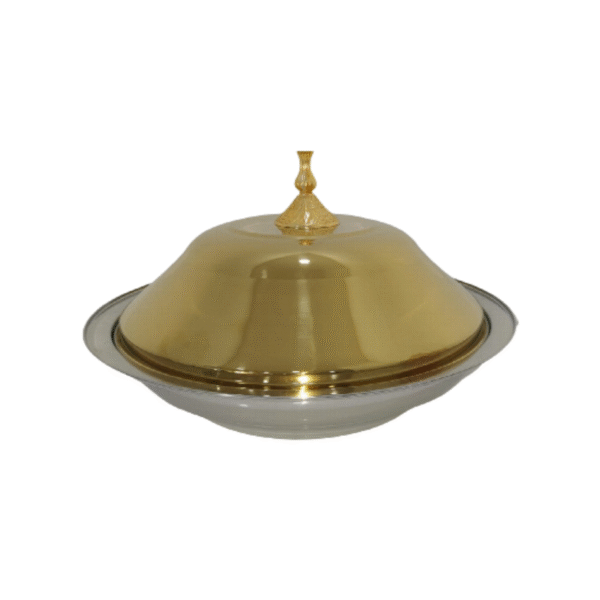 ROUND KOOZY TRAY GOLD 35 CM