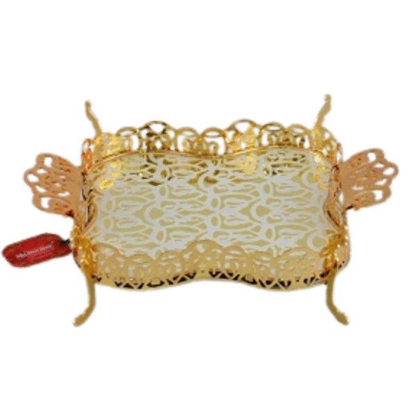 TRAY SMALL GOLD 26x26cm