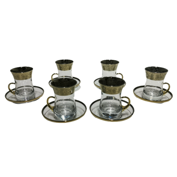 TEA GLASS GOLD 12 PCS