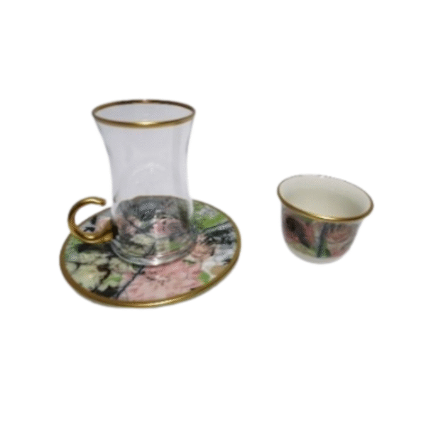GOLD 18 PCS TEA&MIRRA SET