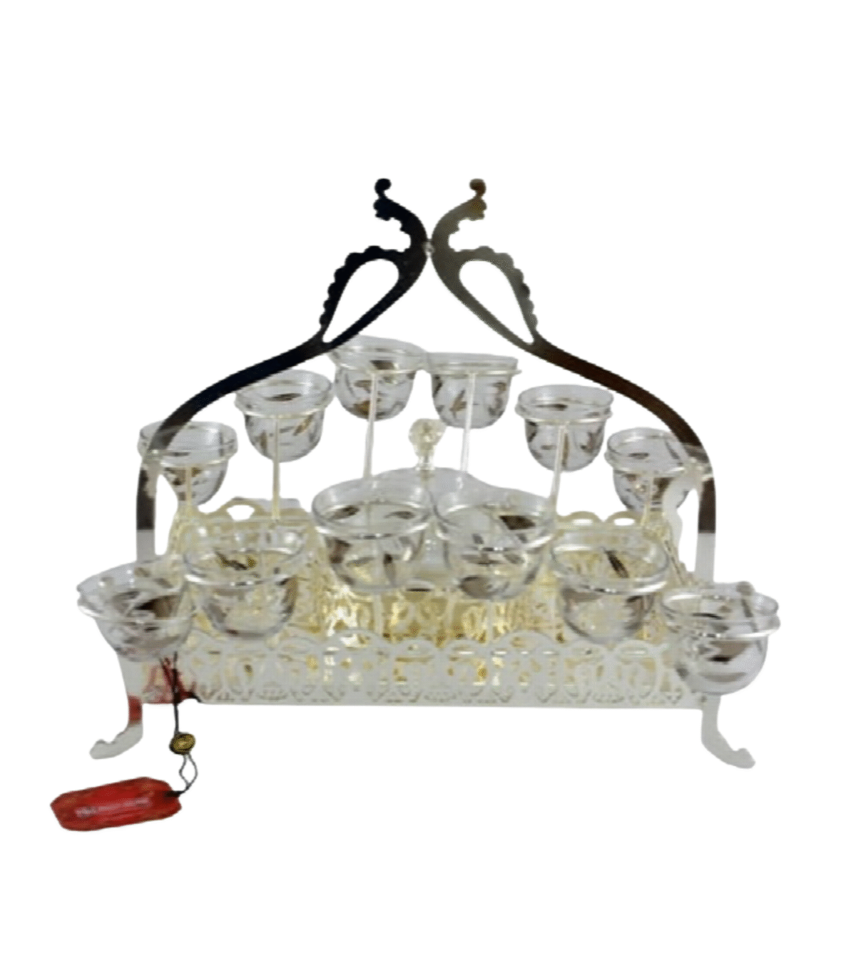 CUP HOLDER SILVER 31x21cm - Image 1