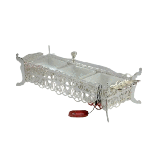 CANDY BOX SILVER 49x13.7cm