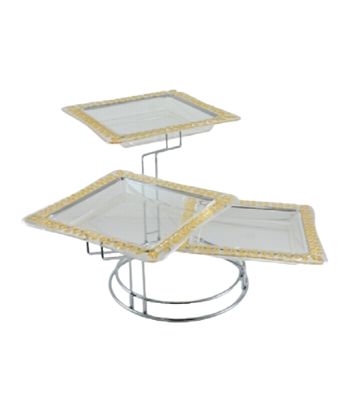 GLITTER 3-TIER SERVING TRAY(K) - Image 1